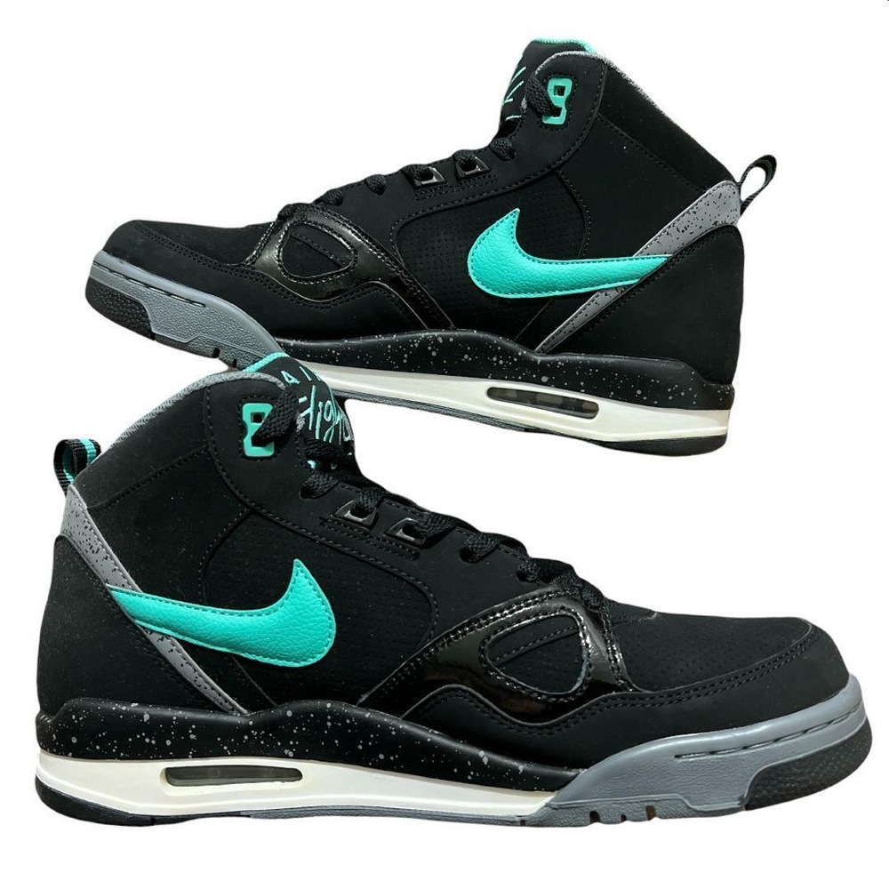 Men's Nike Flight Mid 13' Black Crystal Mint